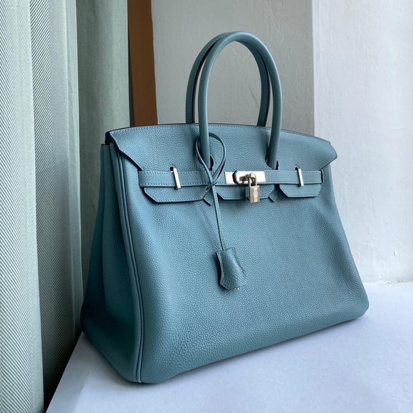 Hermès Birkin 35 Bleu Ciel - Picture 13 of 16
